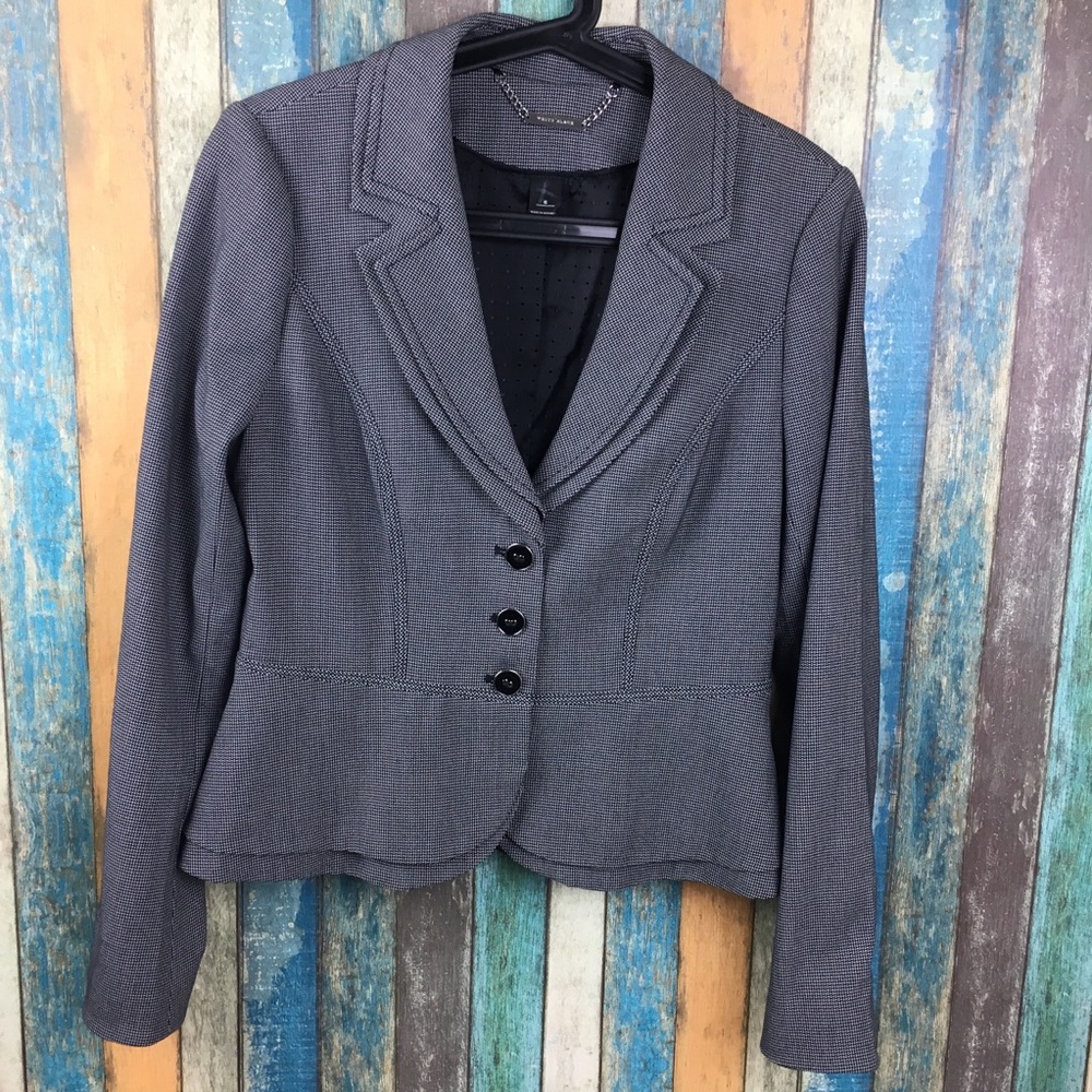 White House Black Market Women's Gray Tailored Blazer